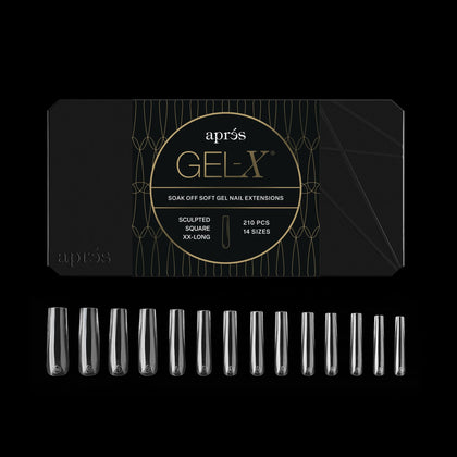 Boîte de tips à ongles APRÉS Gel-X avec 210 pièces