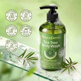 Boîte du gel douche Roycederm au thé vert 2 pack
