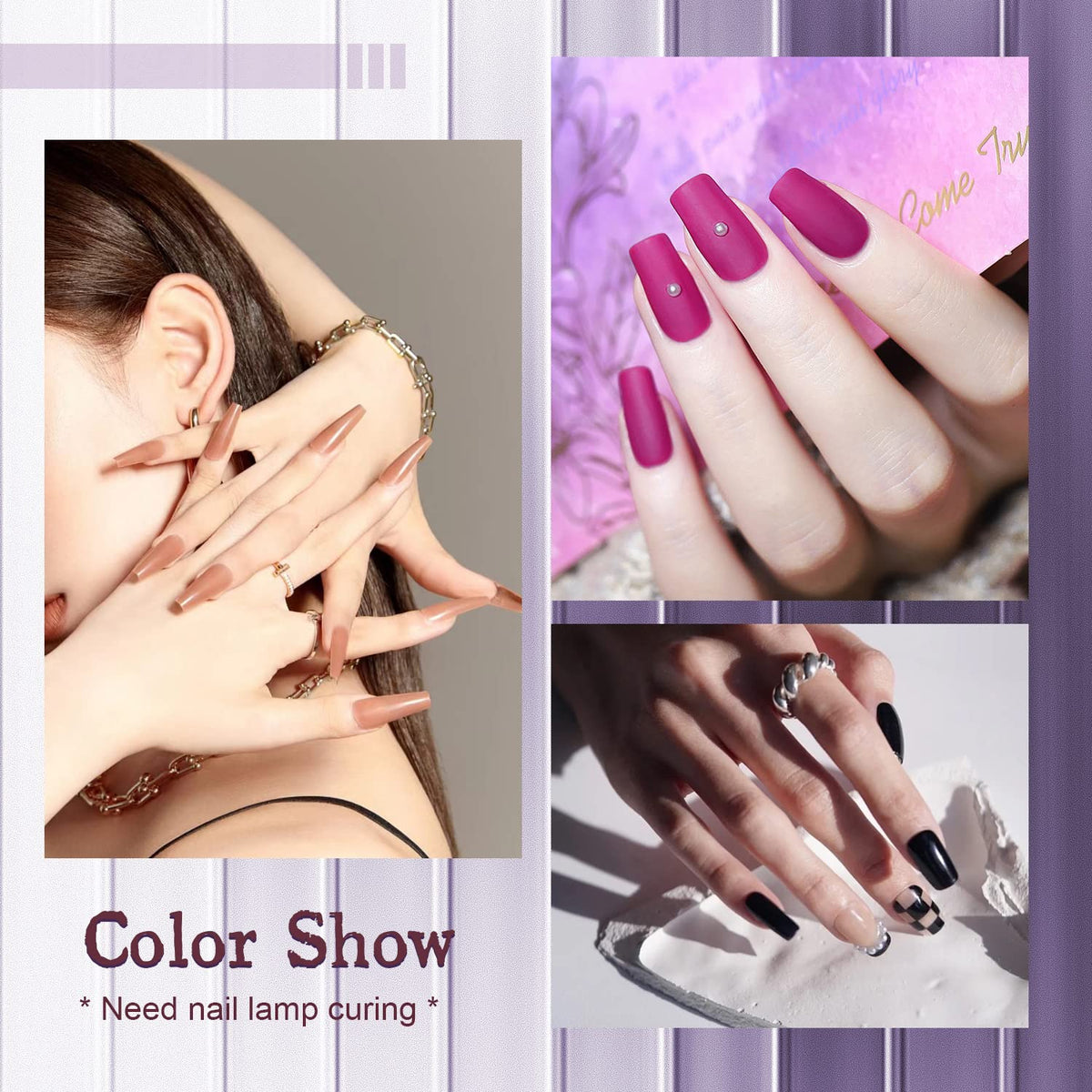 Boîte élégante du set de vernis à ongles JODSONE prête à offrir