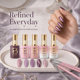 Boîte florale de présentation de l'ensemble de vernis à ongles beetles