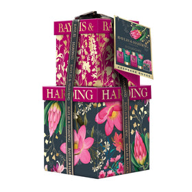 Boîtes de présentation florales du coffret Baylis & Harding