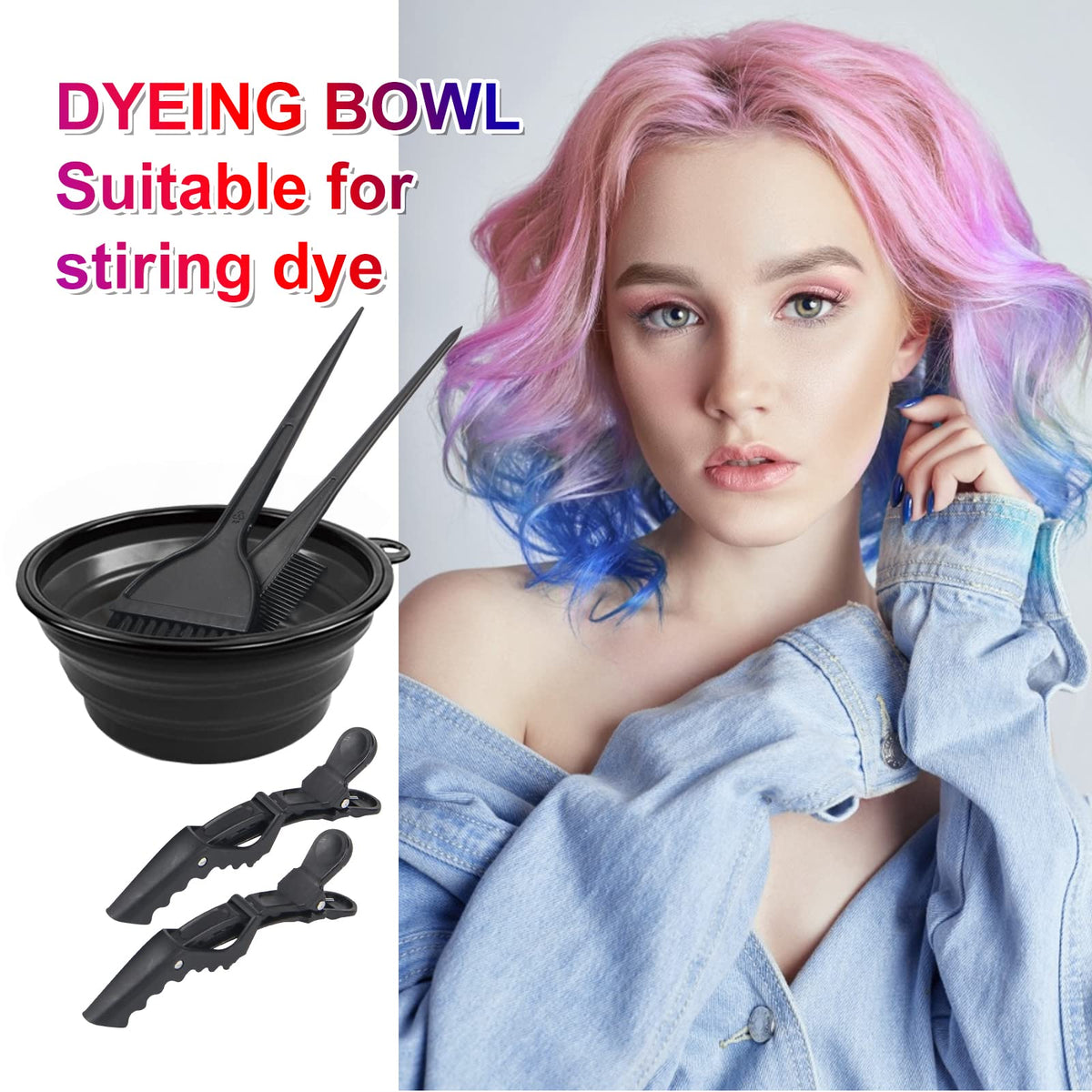 Bol de mélange pliable du kit Yexixsr