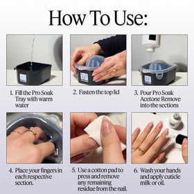 Bol de trempage inclus avec le dissolvant Nailboo