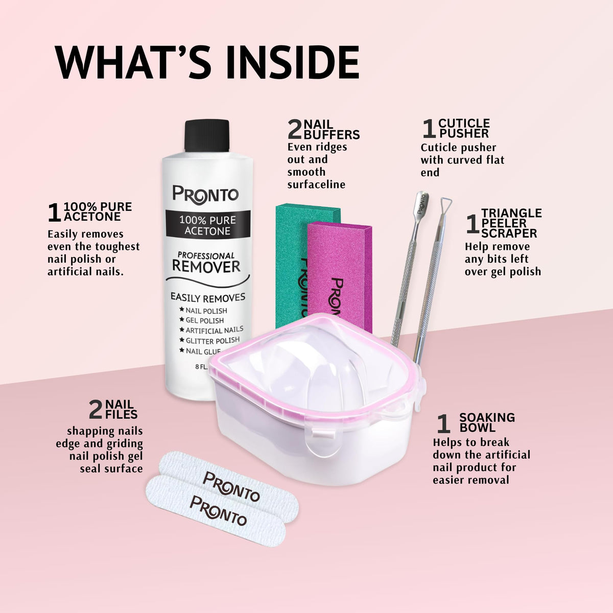 Bol de trempage pour ongles Pronto en usage