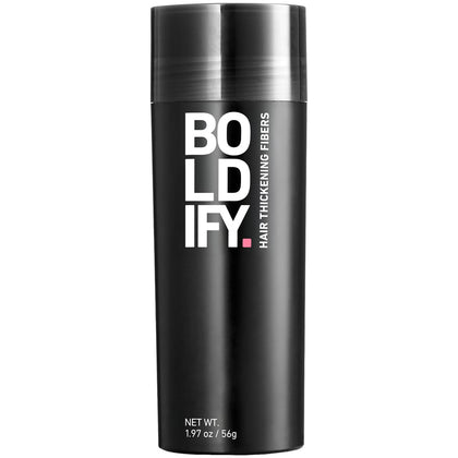 Boldify fibres capillaires noires 56g de face avec packaging