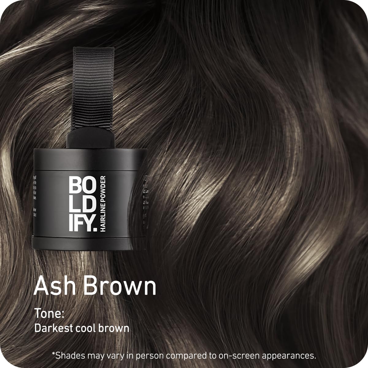 Boldify Poudre de Cheveux Retouche Racines Châtain Clair 4g avec applicateur