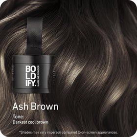 Boldify Poudre de Cheveux Retouche Racines Châtain Clair 4g avec applicateur