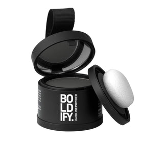 Boldify Poudre de Cheveux Retouche Racines Gris Foncé 4g vue de face