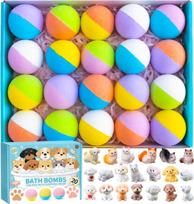 Bombes de bain GDXINYES 20 pack avec jouets animaux surprises
