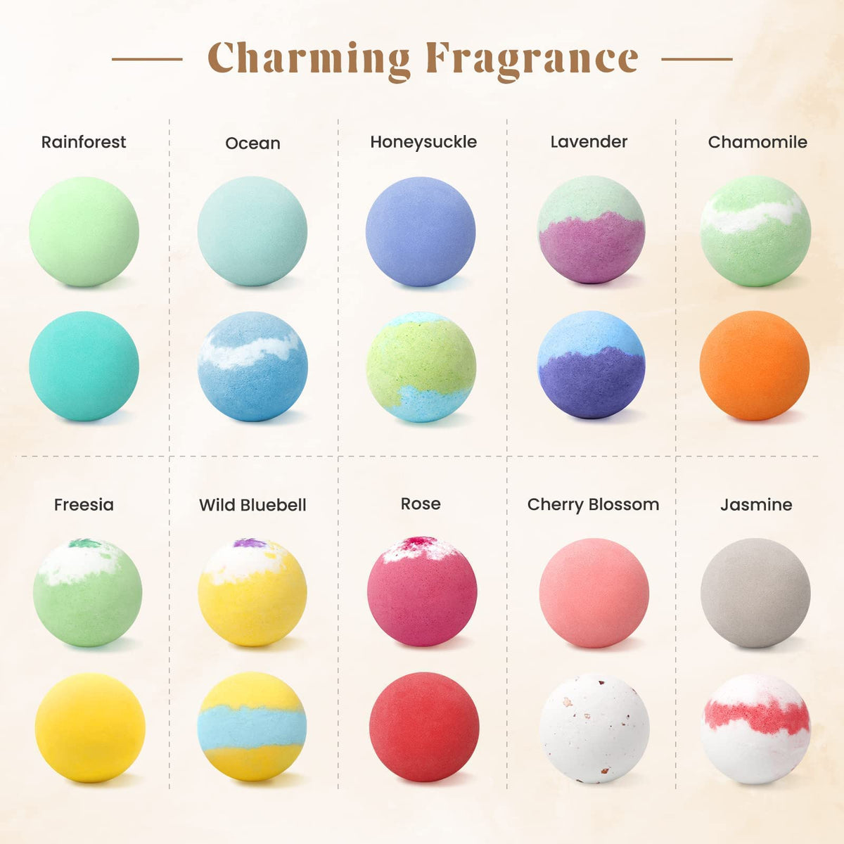 Bombes de bain ZenBombs dans un bain avec des couleurs vives