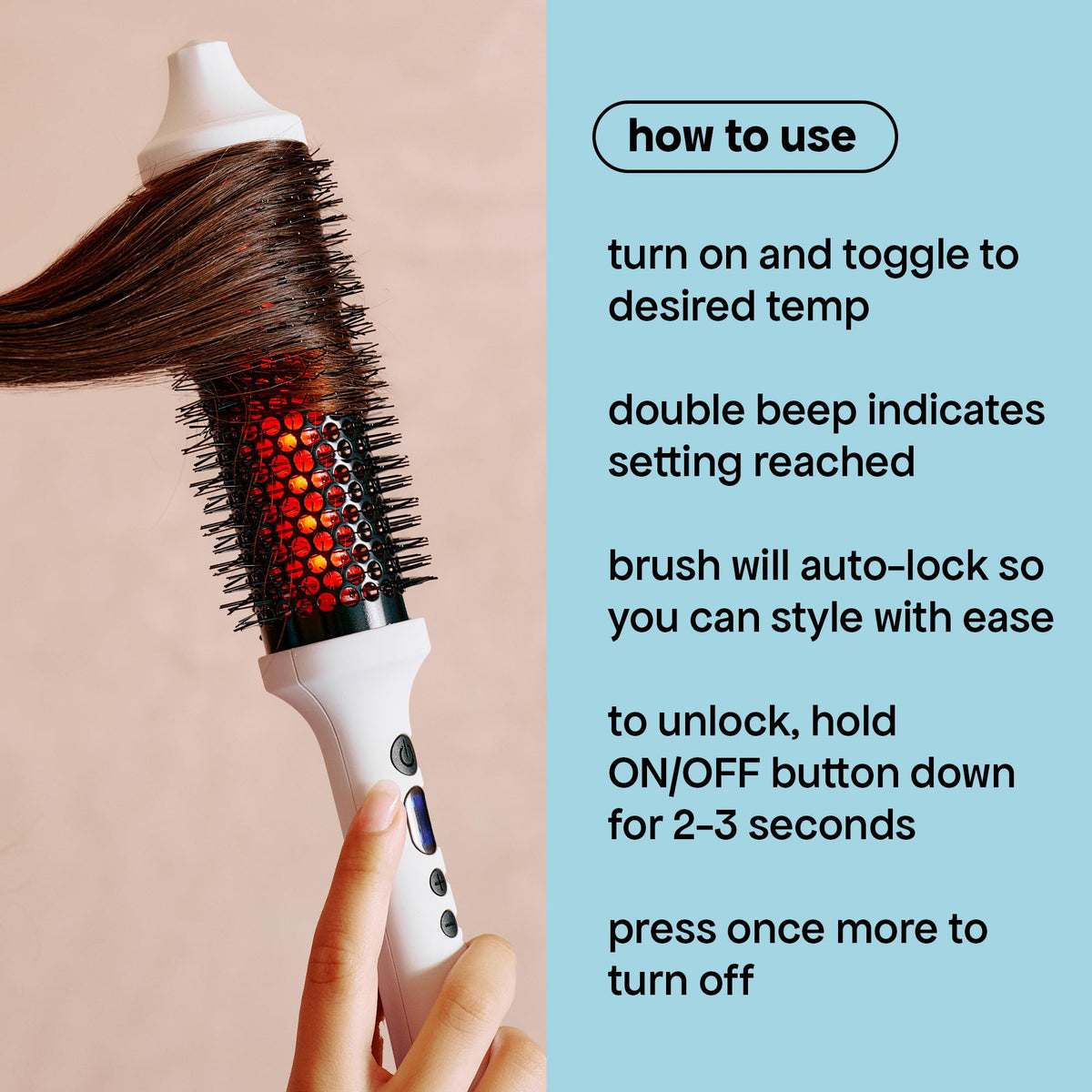 BONDIBOOST Brosse thermique infrarouge présentation de l'emballage