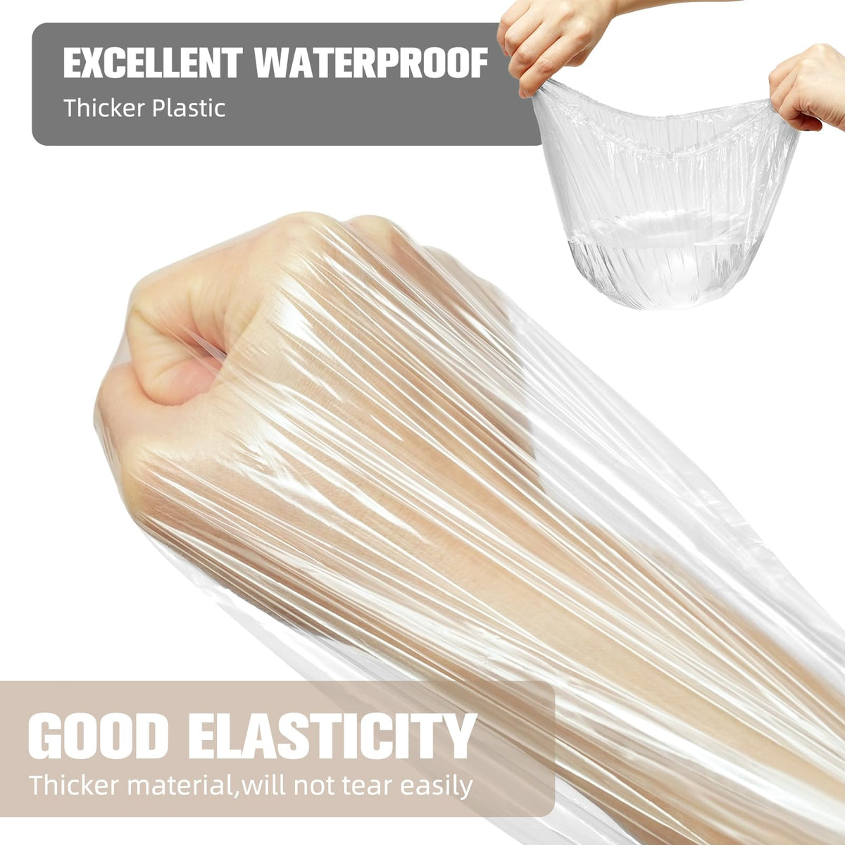 Bonnet de douche AIDIQIU étiré pour un ajustement parfait