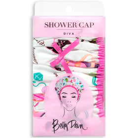 Bonnet de douche Betty Dain à l'intérieur d'une salle de bain