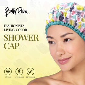 Bonnet de douche Betty Dain avec motif coloré surdimensionné