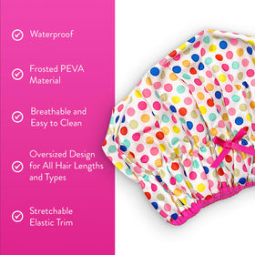 Bonnet de douche Betty Dain en PEVA avec élastique