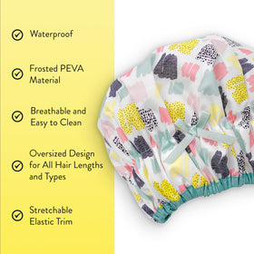 Bonnet de douche Betty Dain en PEVA avec élastique extensible