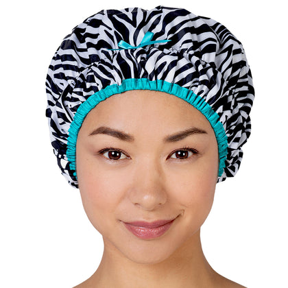 Bonnet de douche Betty Dain Fashionista rayures sassy vue avant