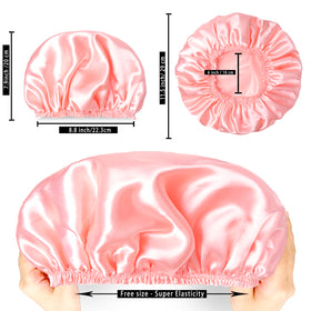 Bonnet de douche CHFONG couleur violet en usage