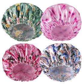 Bonnet de douche CHFONG modèle 1, couleur rose, vue de face