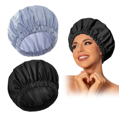 Bonnet de douche Edoneery vue de face en couleur unie