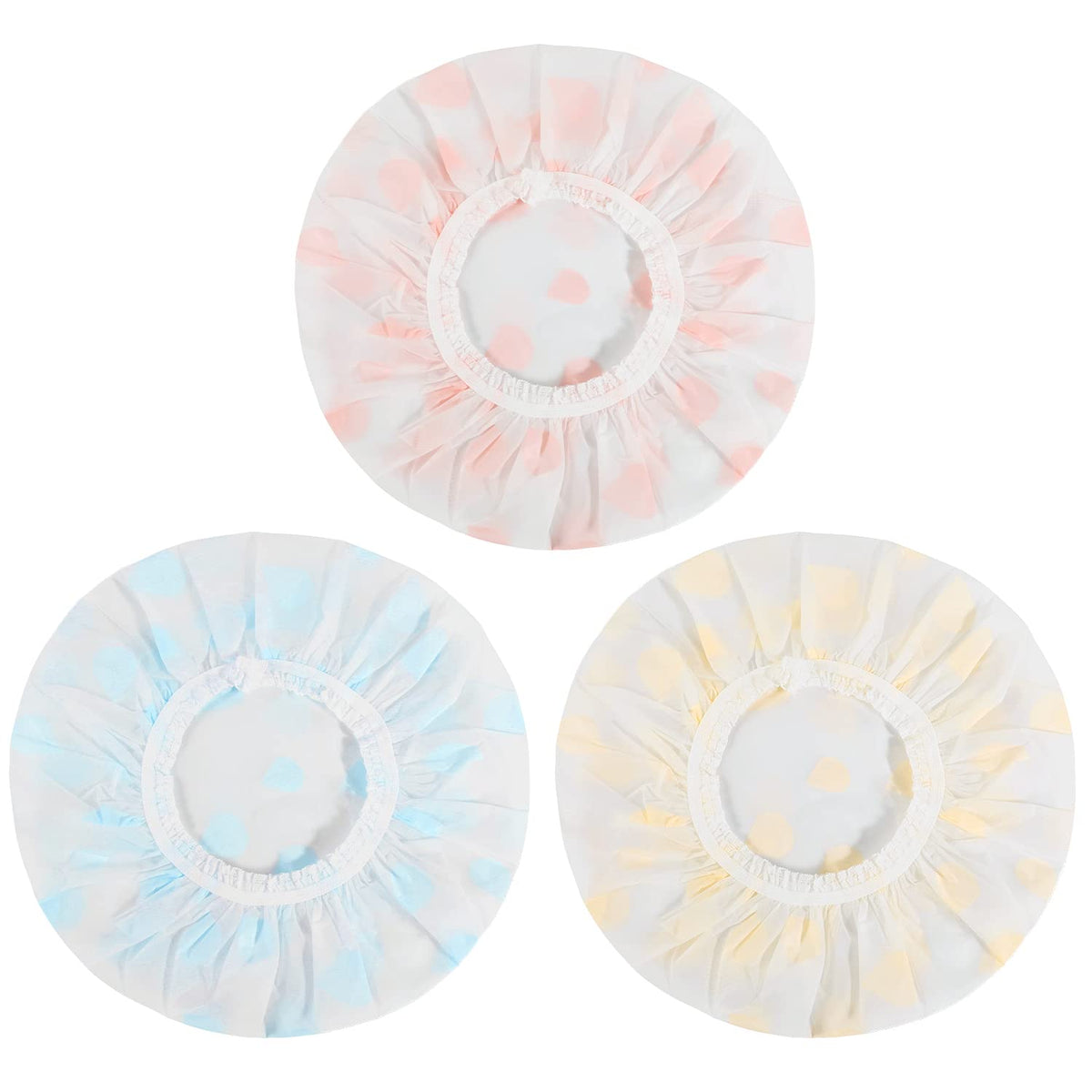 Bonnet de douche imperméable Pengxiaomei en trois couleurs différentes
