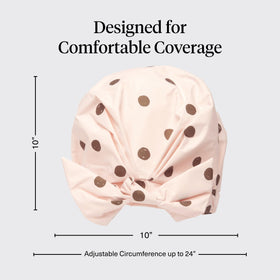 Bonnet de douche Kitsch Luxe avec prise en silicone antidérapante