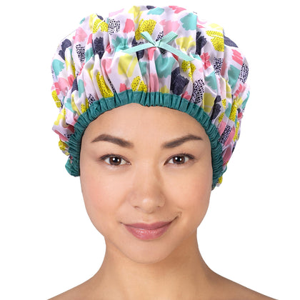 Bonnet de douche réutilisable Betty Dain modèle couleur vive vue avant