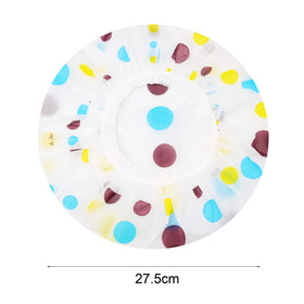 Bonnet de douche réutilisable Pengxiaomei motif fleuri avant