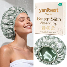 Bonnet de douche satin YANIBEST vue avant avec design élégant