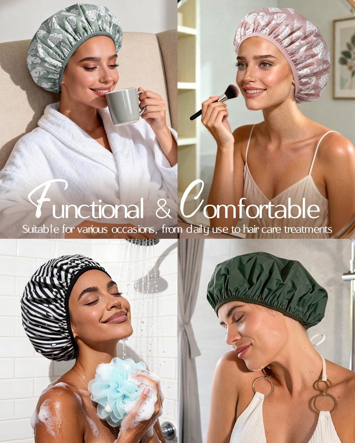 Bonnet de douche YANIBEST dans un cadre de salle de bain