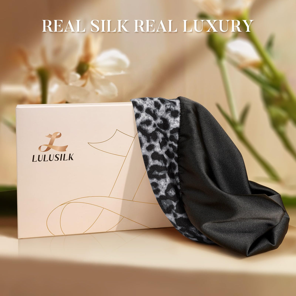 Bonnet de nuit LULUSILK en soie, prêt à offrir