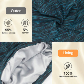 Bonnet de nuit satin GB Selected, vue arrière, détails de la couture