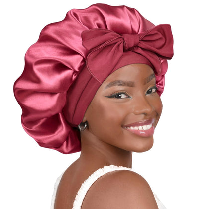 Bonnet de nuit YANIBEST en satin doux vue avant