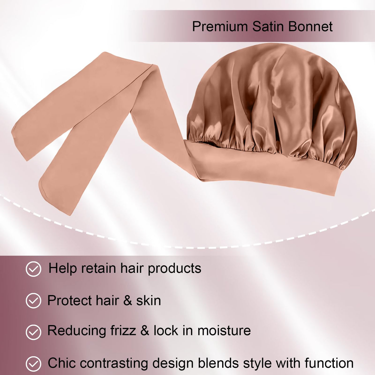 Bonnet en satin Confvrter en situation de spa