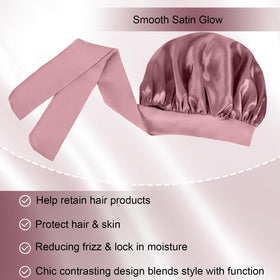 Bonnet en satin Confvrter posé sur une table