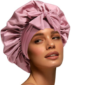 Bonnet en satin Confvrter pour dormir vue de face