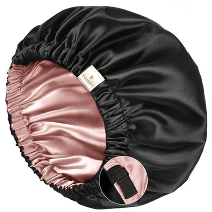 Bonnet en satin rose YANIBEST vue avant