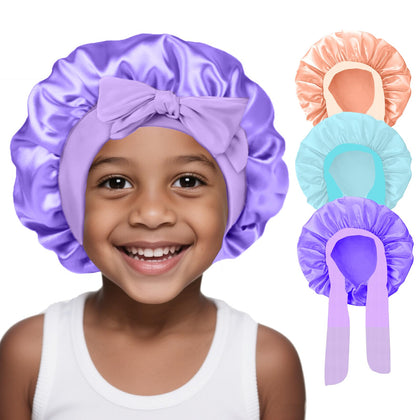 Bonnet en satin violet FIRSTPELLA pour enfants