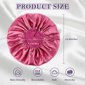 Bonnet en soie ZHENSILK porté pendant le maquillage