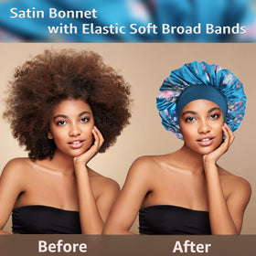 Bonnet satin PHILIGHTS utilisé pendant le soin de la peau