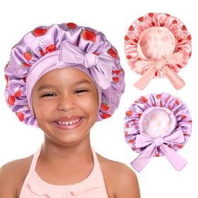 Bonnet satin YANIBEST enfant vue de face, couleur douce