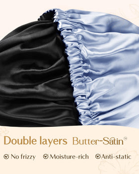 Bonnet satin YANIBEST posé sur un lit