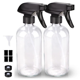Bontip Bouteille en Verre Spray 16 oz avec bouchon noir
