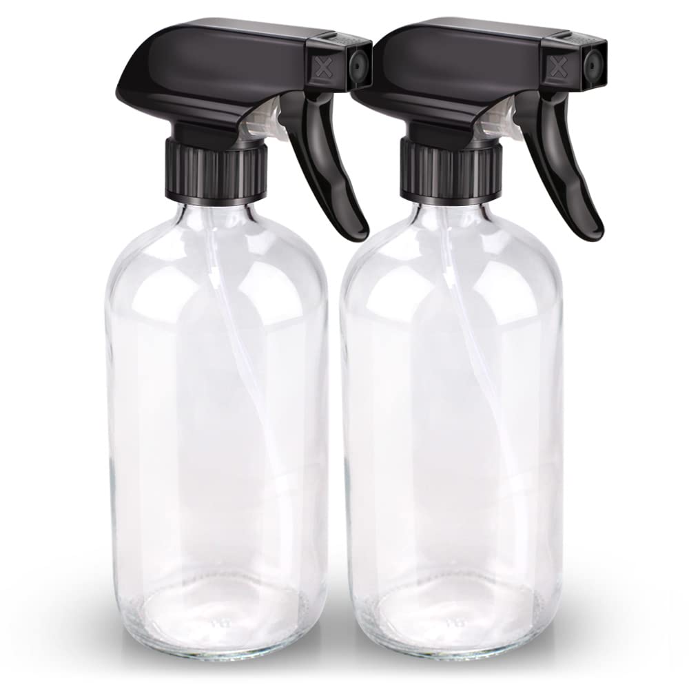 Bontip Bouteille en Verre Spray 16 oz vue avant, transparent