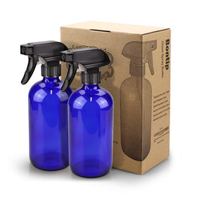 Bontip bouteille spray avec couvercle en verre noir