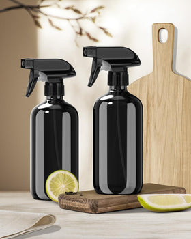 Bontip Bouteille Spray en Verre 16 oz dans un coin de cuisine