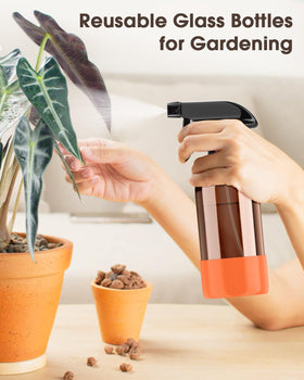 Bontip bouteille spray en verre avec étiquette et contenu visible
