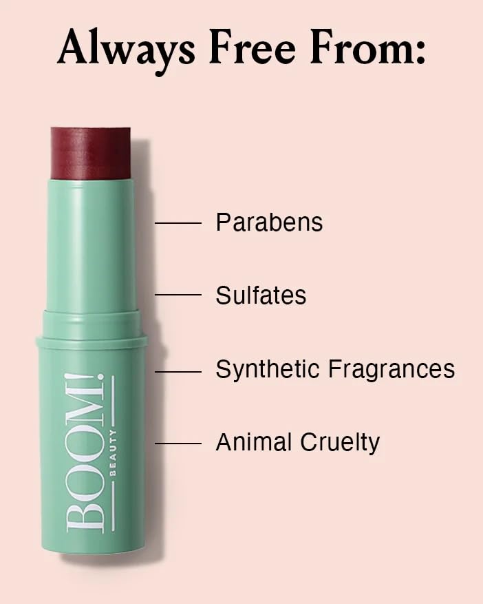 Boomstick Color Crème Blush 41g en usage, femme appliquant le blush
