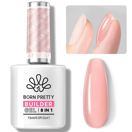 Born Pretty Gel à Ongles 8-en-1 Milky Nude 15ml vue avant