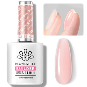 Born Pretty gel constructeur rose 15ml vue avant